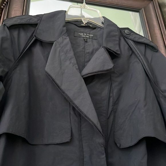 Lightweight Nylon Trench Rag& Bone Large - Picture 3 of 5